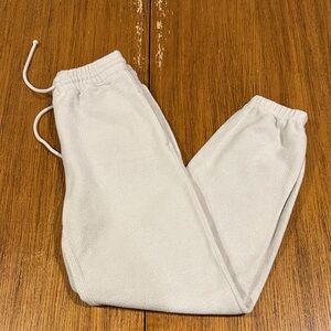 ABERCROMBIE AND FITCH Bone White Joggers